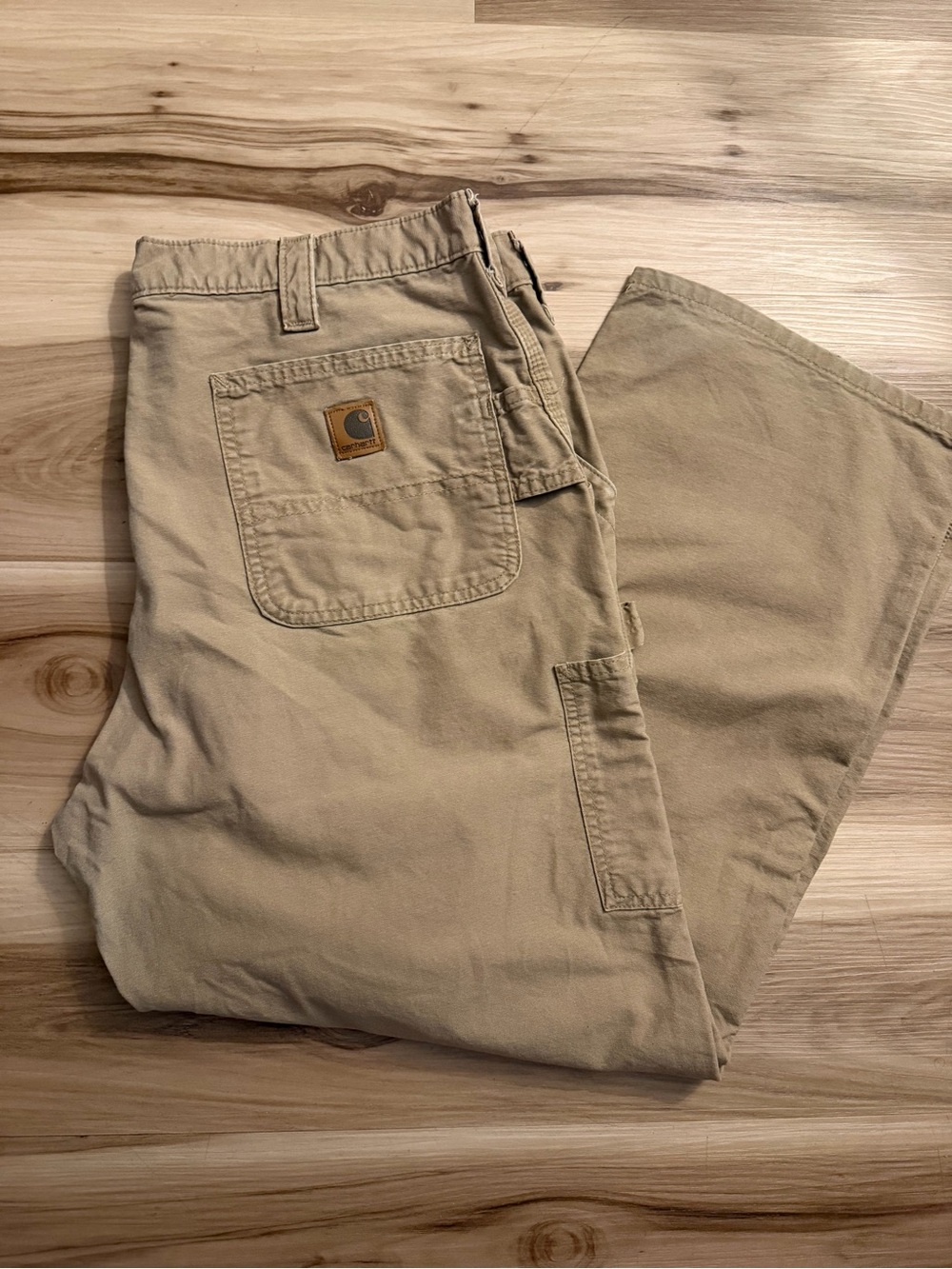 Carhartt B151 Men’s 38x30 Tan Canvas Carpenter Work Pants Original Dungaree Fit